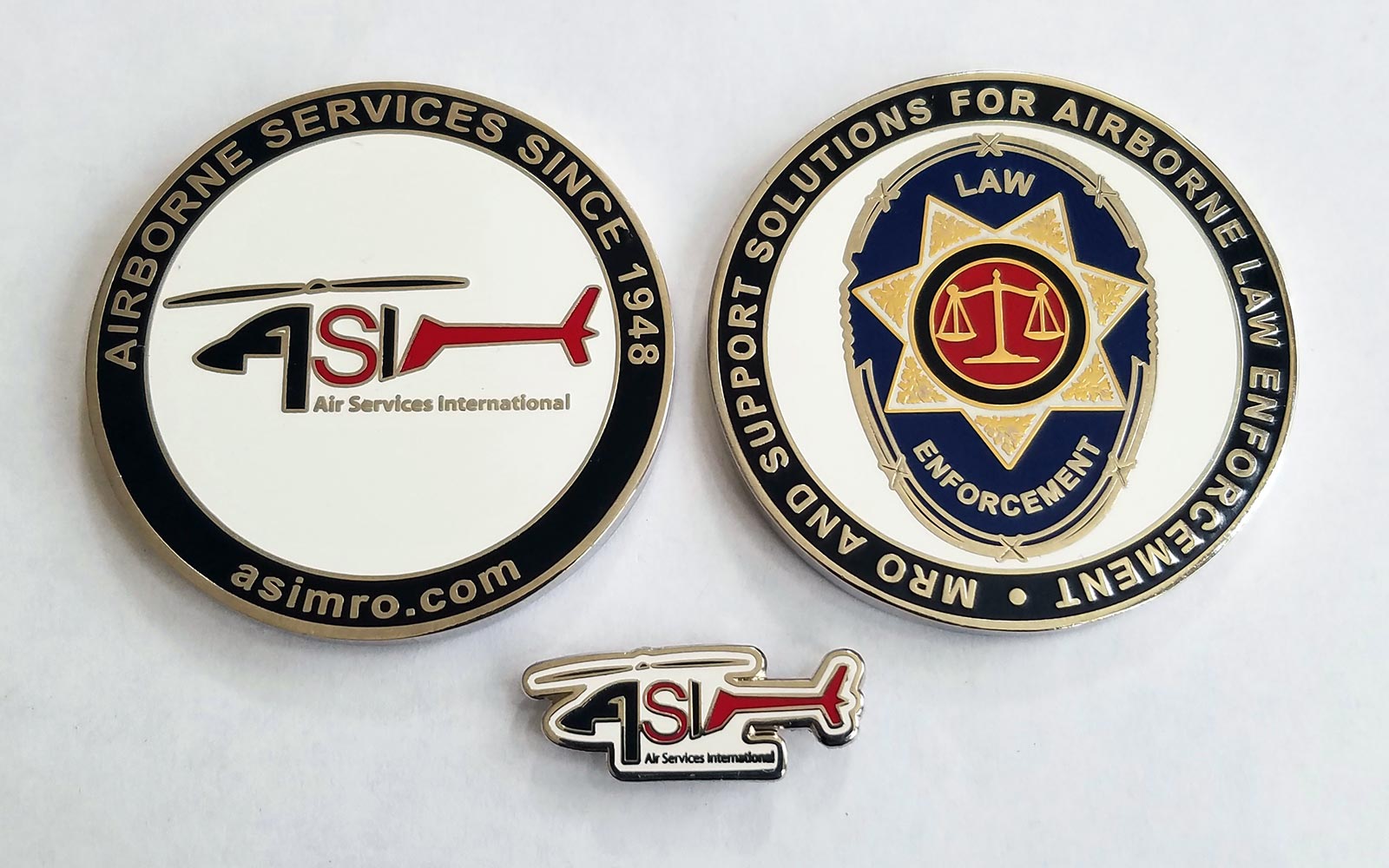 corporate private business challenge coin
